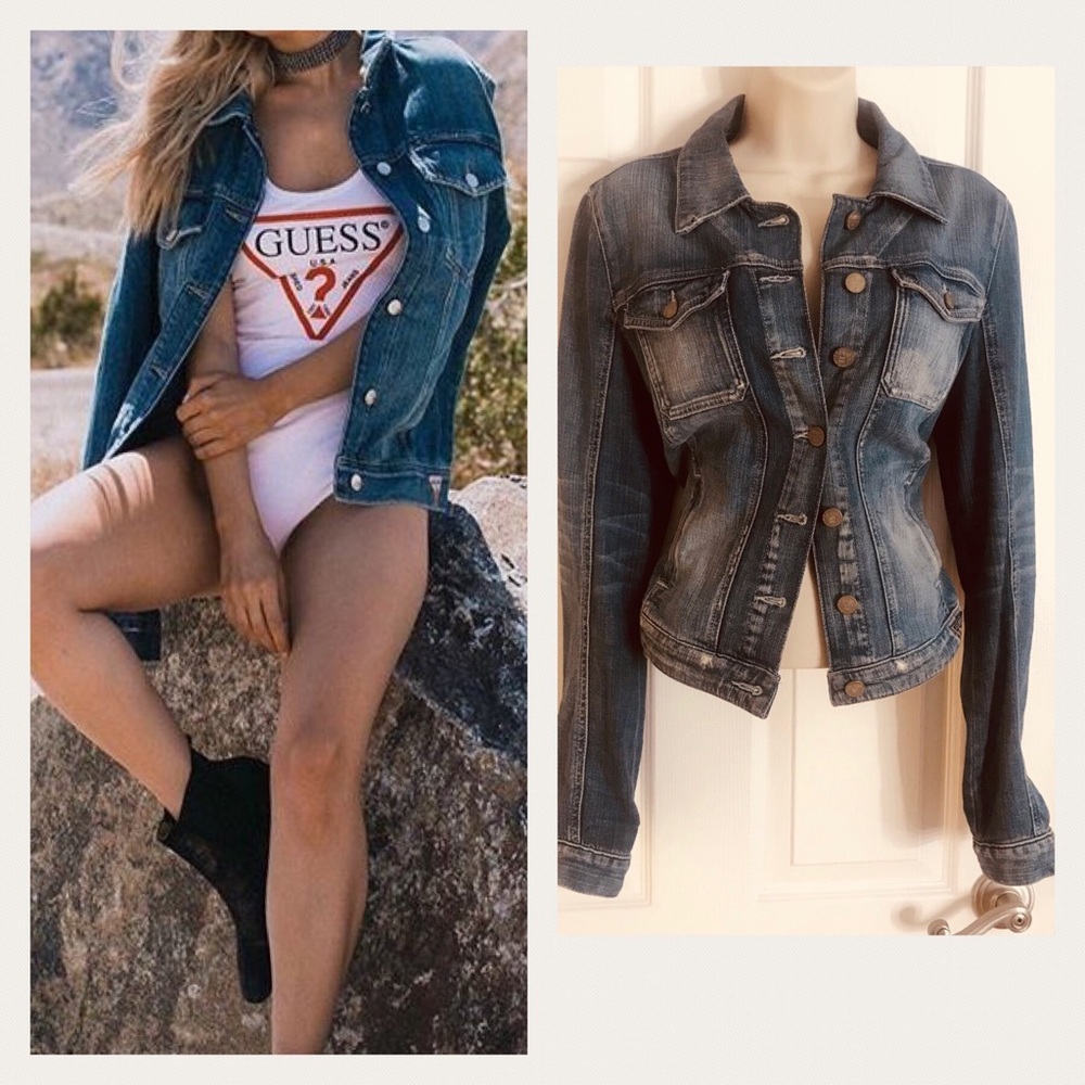 GUESS Distressed Jean Jacket